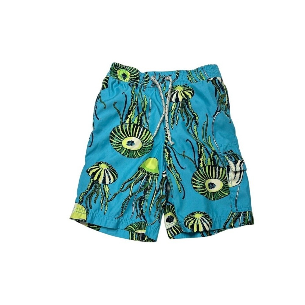 Baby Gap Kids Boys Blue Jellyfish Swim Trunks‎ 3 Years Toddler Colorful Poolcore